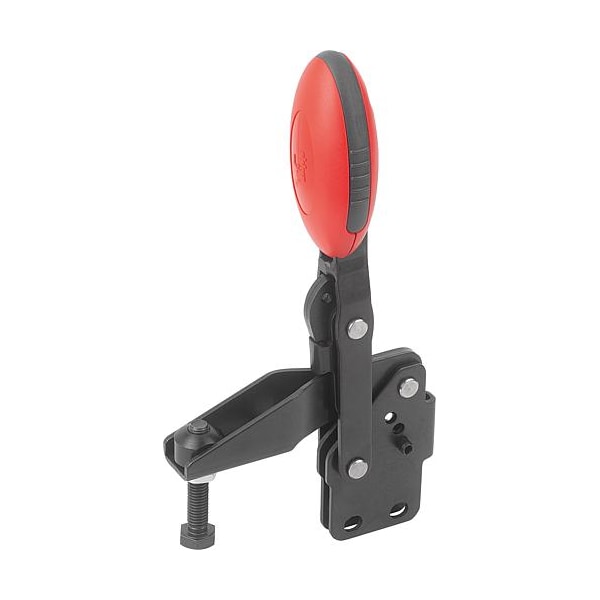 Vertical Toggle Clamps with straight foot and adj. spindle